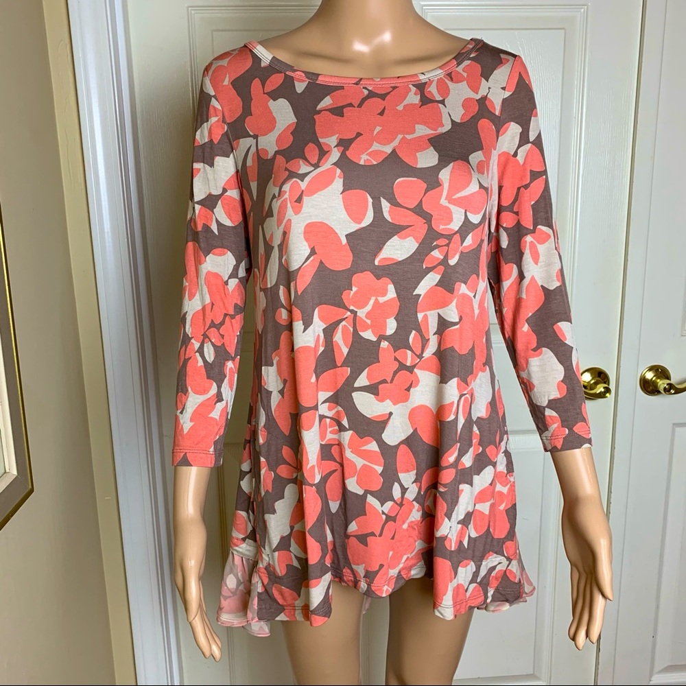 Logo by Lori Goldstein Back Pleat Tunic Sz XS